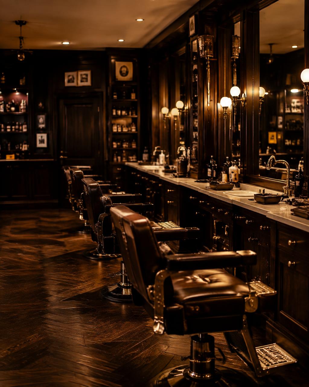 Interior of The Gentleman's Cut grooming lounge